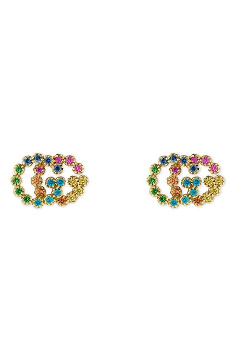 gucci earrings online|gucci multi stone earrings.